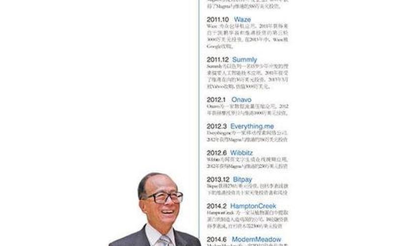 李嘉诚创业项目在哪里找，李嘉诚的投资项目有哪些